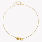 Bruce & Co Monte Carlo – Triple Ring Zircon Necklace