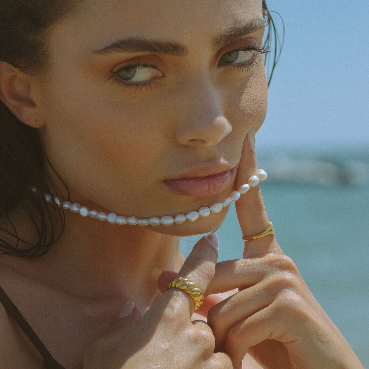 Bruce & Co Croissant – Ridged Dome Band Ring