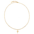 Bruce & Co Small Cross Beaded Chain Necklace, 45 cm