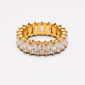 Bruce & Co Rectangular Zircon Eternity Ring, 6.7 mm