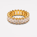 Bruce & Co Rectangular Zircon Eternity Ring, 6.7 mm
