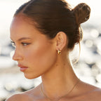 Bruce & Co Teardrop Hoop Earrings, 17.5 mm, Steel