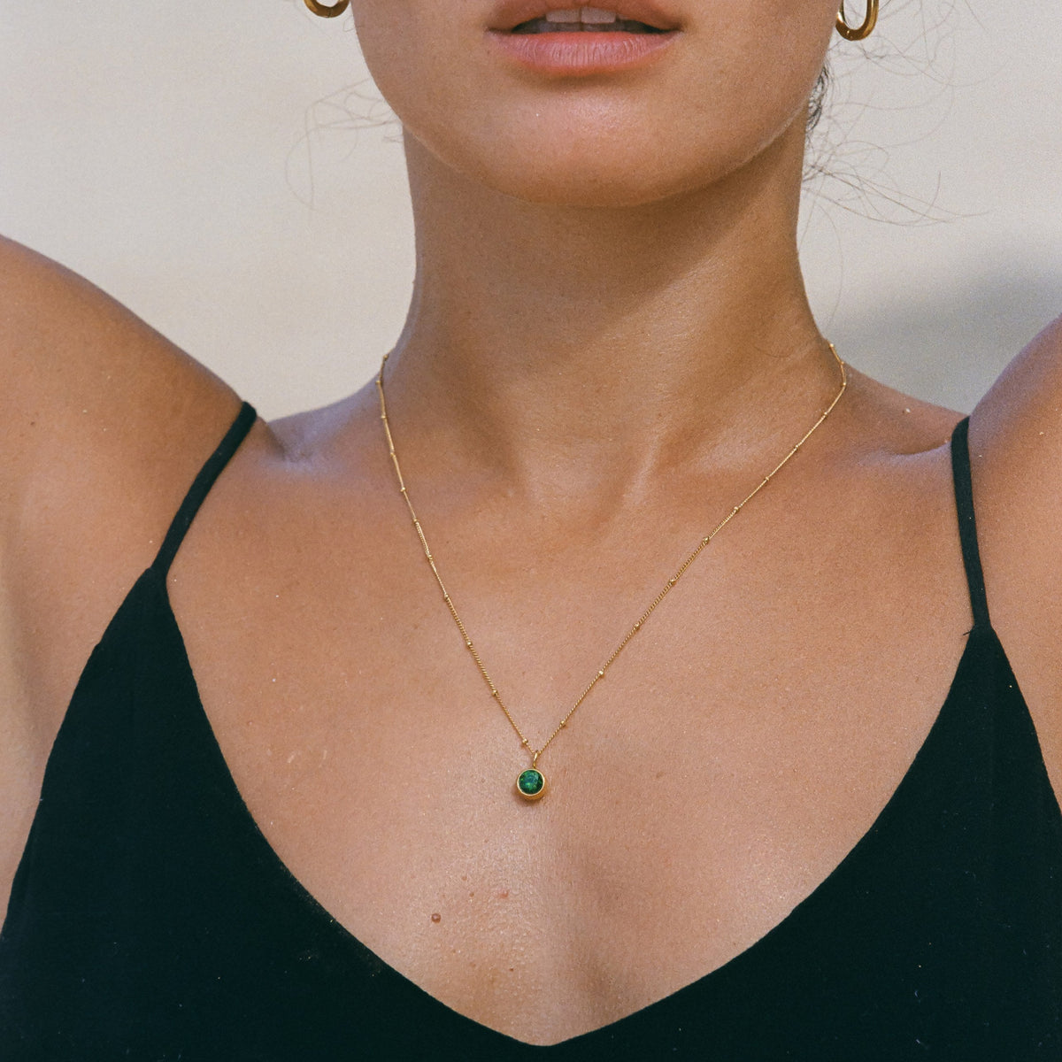 Bruce & Co Round CZ Birthstone Necklace, 9 mm