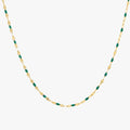 Bruce & Co Emerald Coast – Green Enamel Choker Necklace
