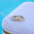Bruce & Co Hammered Hoop Earrings, 17 mm