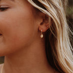 Bruce & Co Helios – Sunburst Zirconia Hoop Earrings, 925 Silver