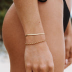Bruce & Co Kauai – Herringbone Bracelet, 4 mm × 16 cm