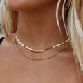 Bruce & Co Ios – Herringbone and Rope Layered Necklace