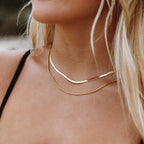 Bruce & Co Ios – Herringbone and Rope Layered Necklace
