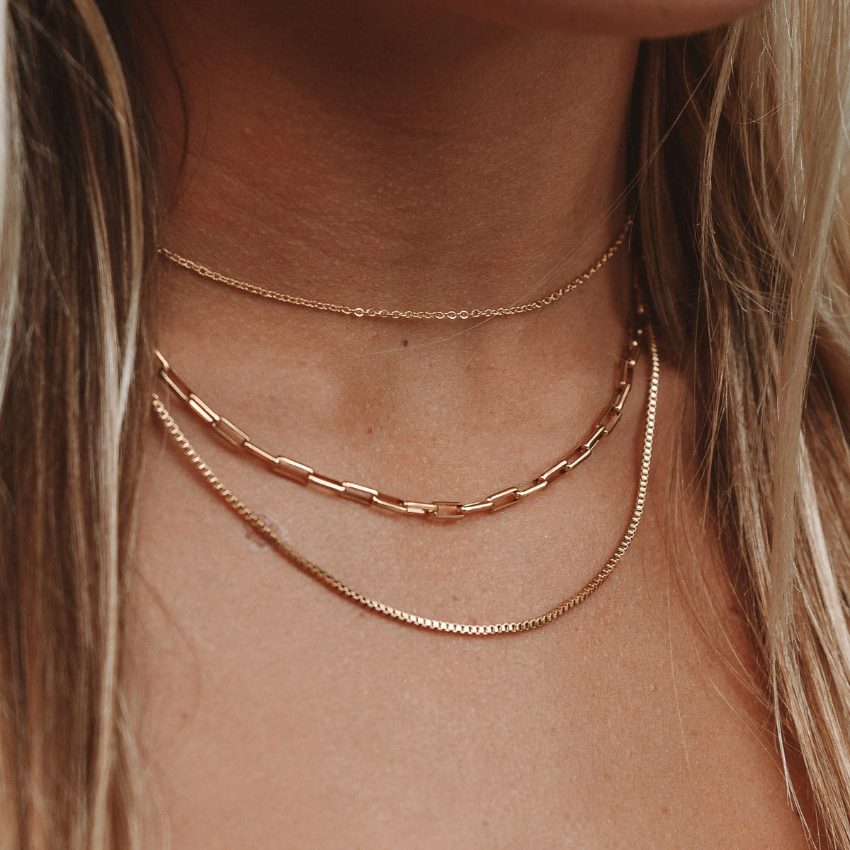 Bruce & Co Saona – Triple Layer Chain Necklace