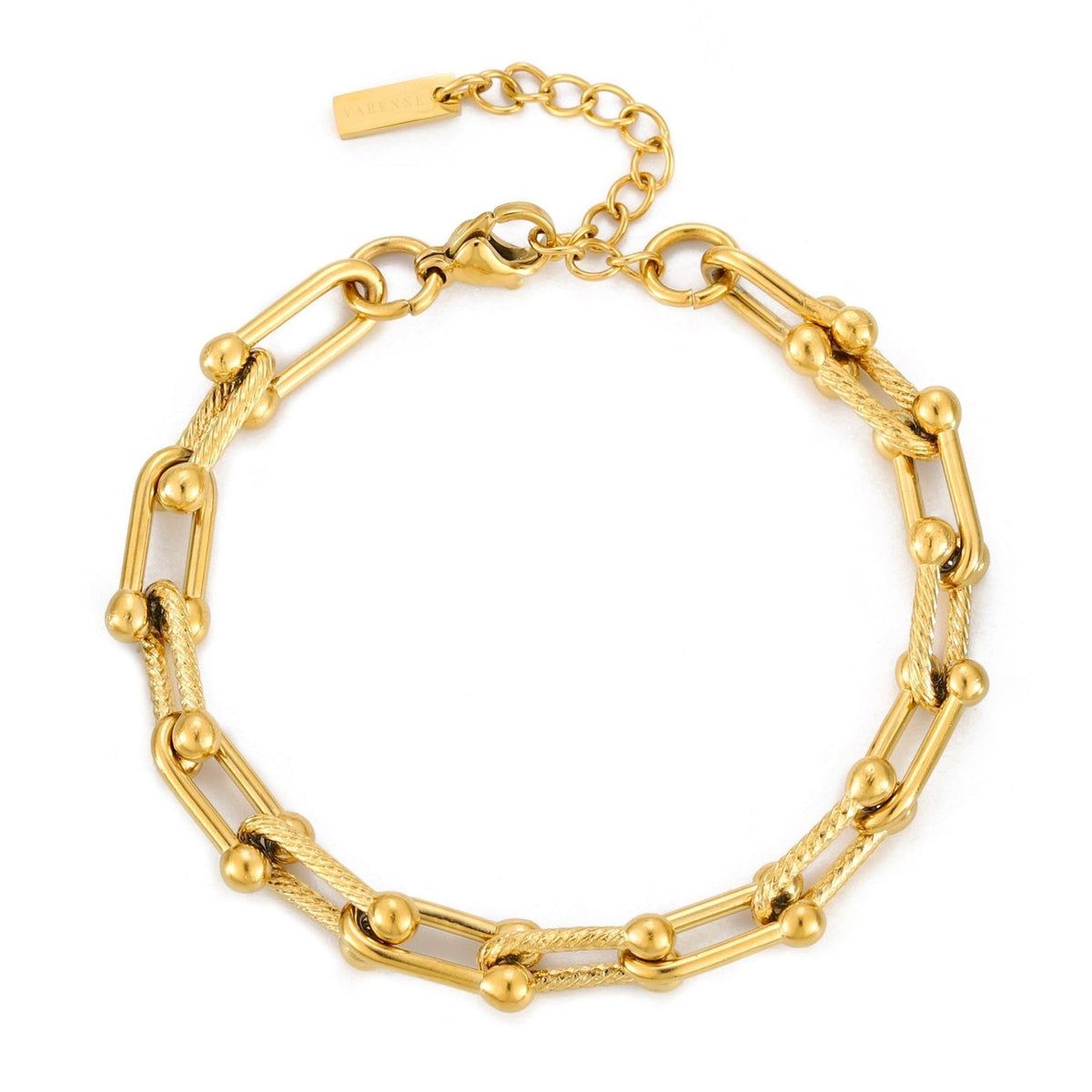 Bruce & Co Island Links – Paperclip Link Bracelet, Steel
