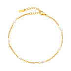 Bruce & Co Lovina – Freshwater Pearl Station Bracelet, 16 cm