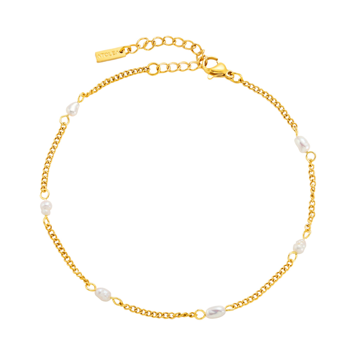Bruce & Co Lovina – Freshwater Pearl Station Bracelet, 16 cm