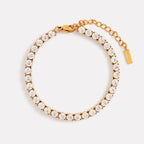 Bruce & Co Zircon Tennis Bracelet, 4.1 mm Stones, Steel