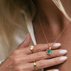 Bruce & Co Green Malachite Pendant Necklace, 45 cm