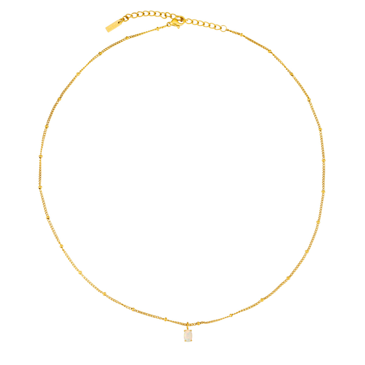 Bruce & Co Oval Simulated Opal Pendant Necklace, 45 cm
