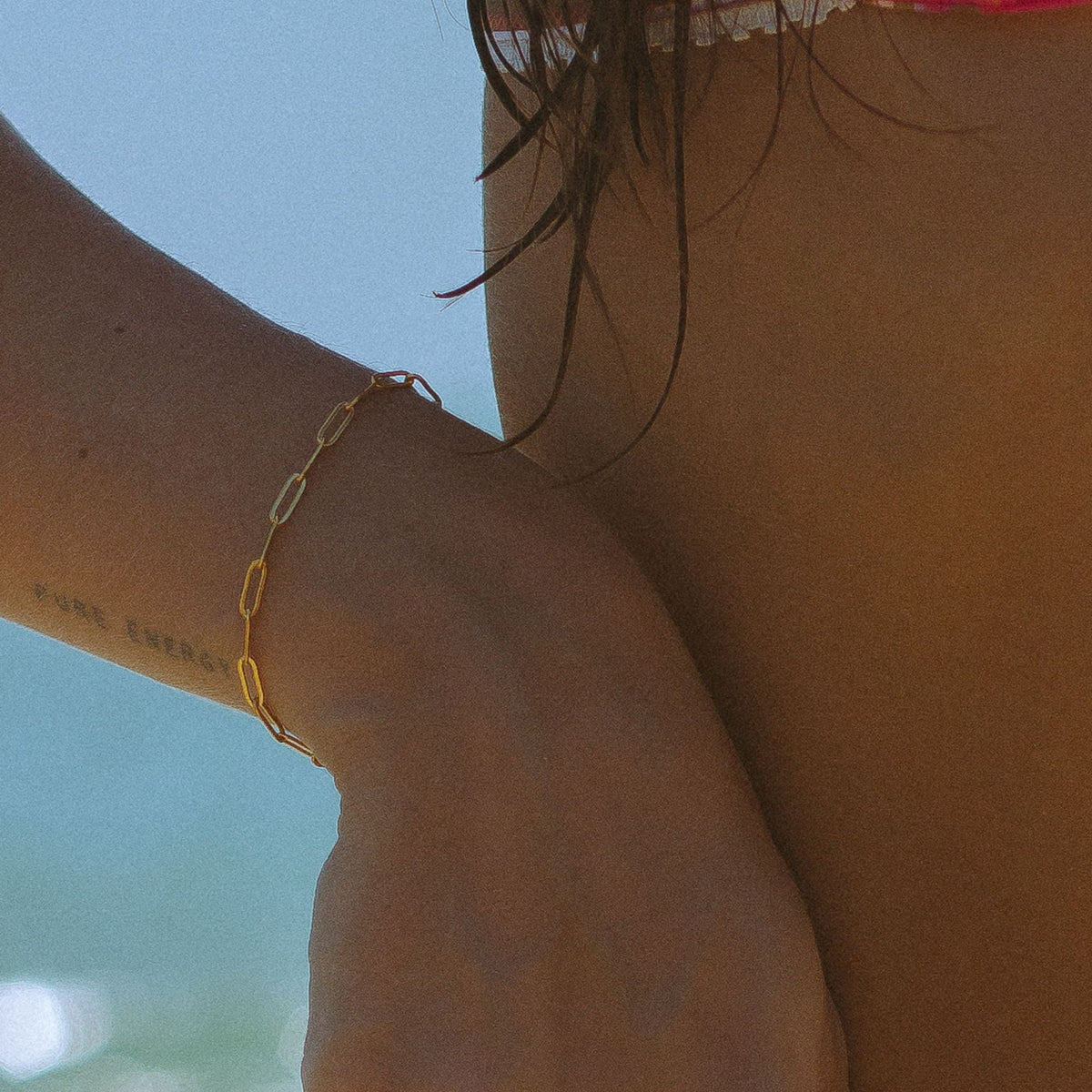 Bruce & Co Cozumel – Paperclip Chain Bracelet, 3 mm × 16 cm