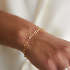 Bruce & Co Cozumel – Paperclip Chain Bracelet, 3 mm × 16 cm