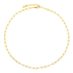 Bruce & Co Cozumel – Paperclip Chain Choker, 3 mm × 39 cm