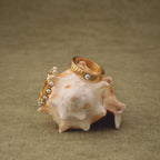 Bruce & Co Moana – Shell Pearl Grooved Band Ring