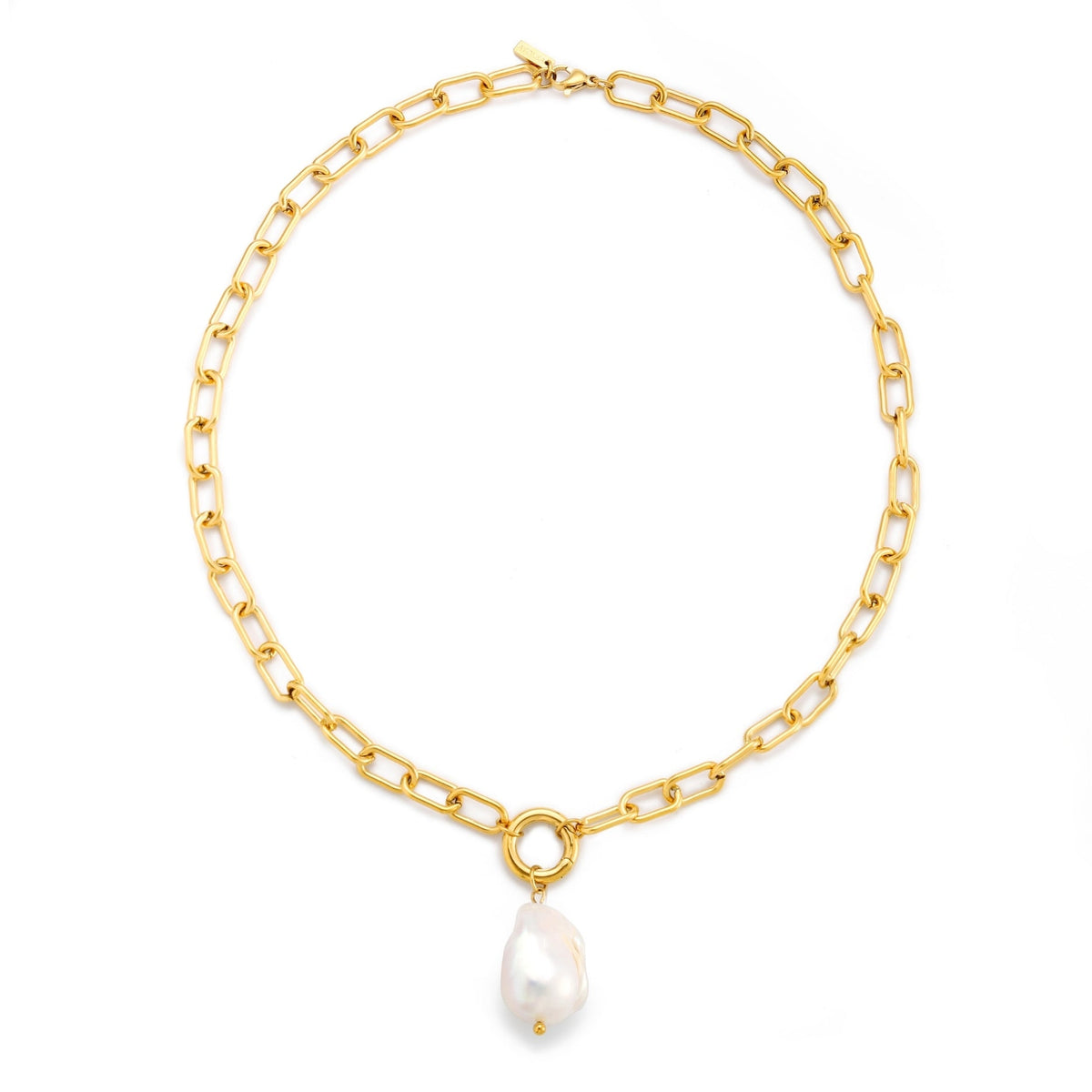 Freshwater Pearl Link Necklace, 45 cm — Portofino