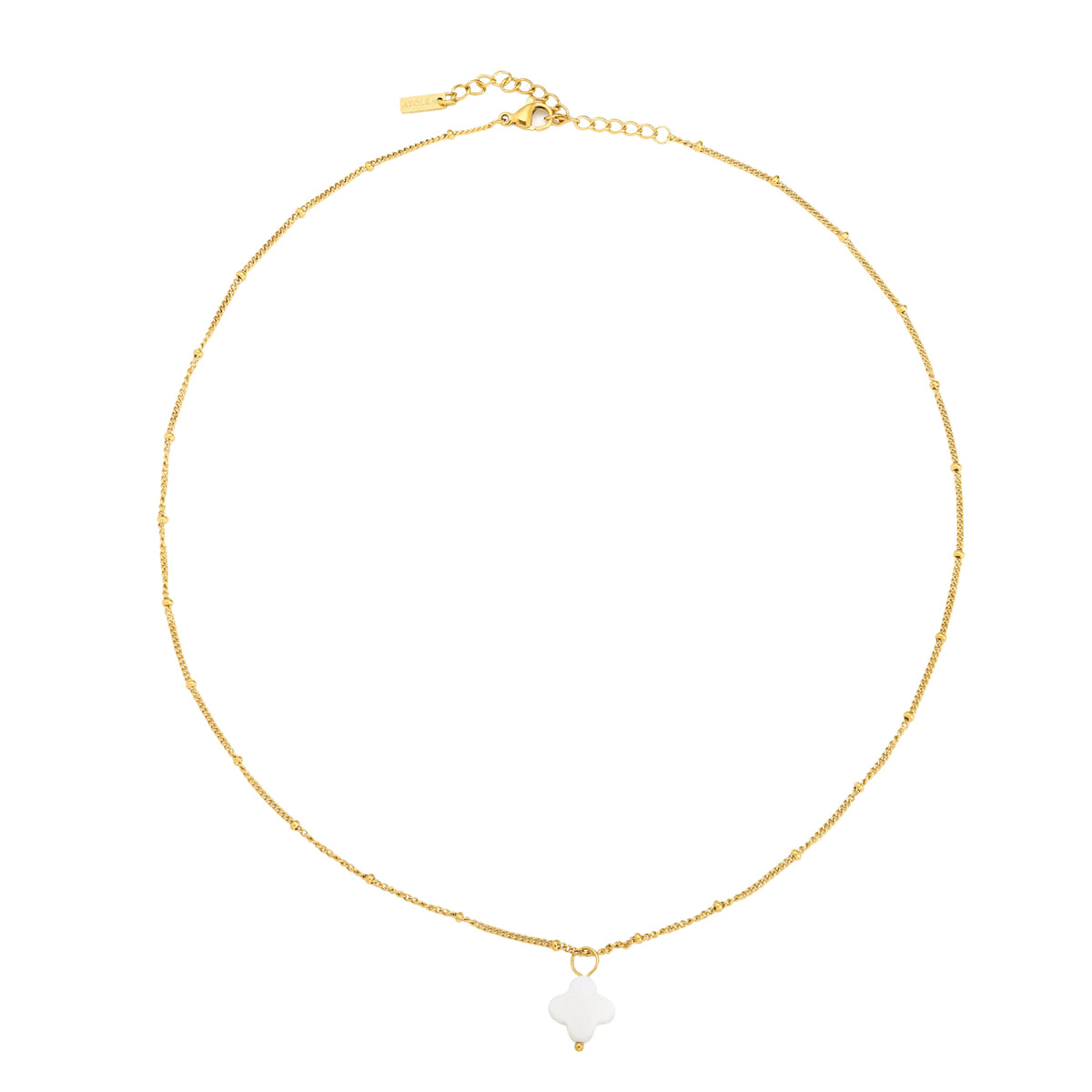 Bruce & Co Positano – Mother-of-Pearl Quatrefoil Necklace