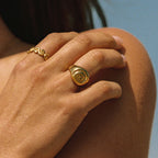 Bruce & Co Calypso – Nautilus Spiral Signet Ring