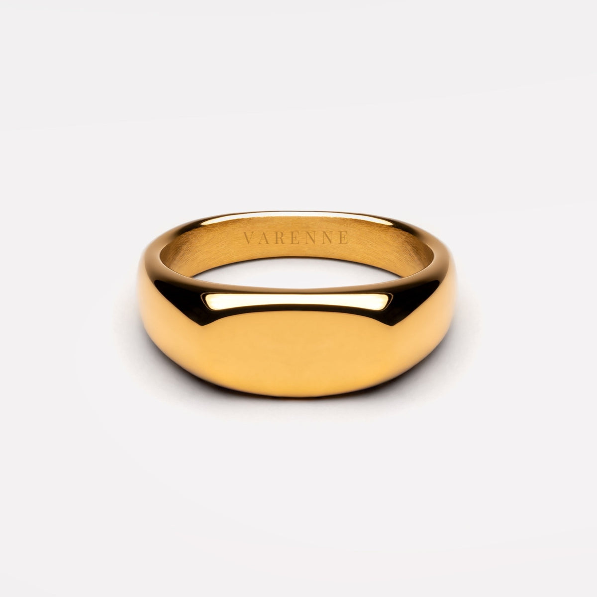 Bruce & Co Everyday – Plain Oval Signet Ring, Steel