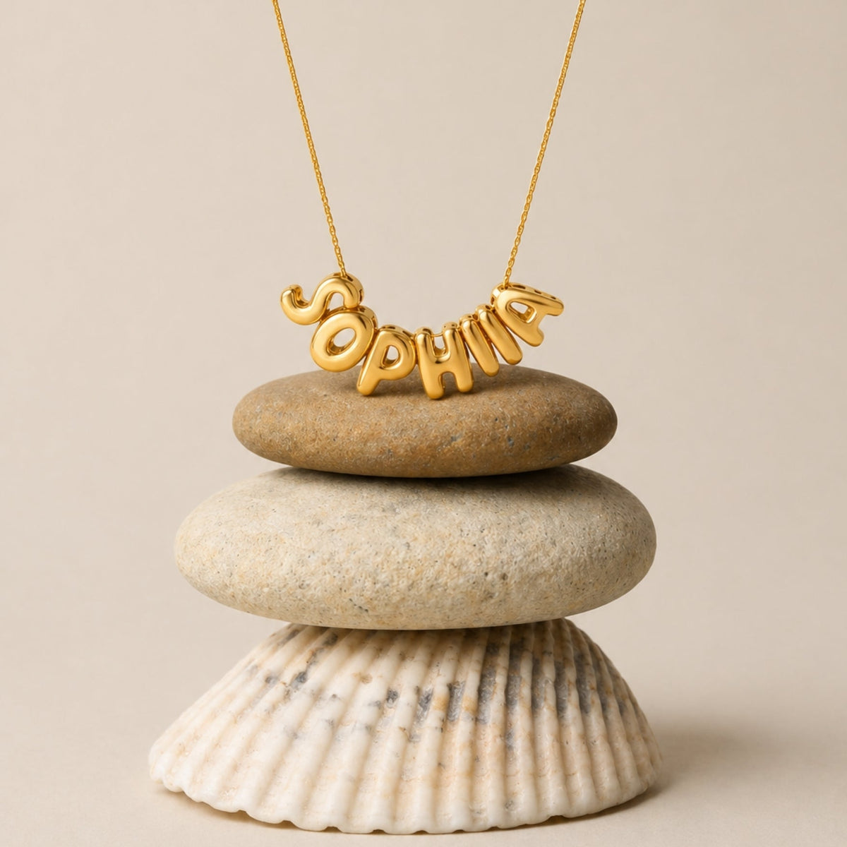 Bruce & Co Bubble Name Necklace
