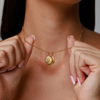 Bruce & Co Sun and Crescent Moon Necklace, Steel