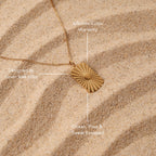 Bruce & Co Seaside – Sunburst Tag Pendant Necklace