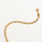 Bruce & Co Round Zircon Tennis Bracelet, 17 cm, Steel