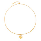 Bruce & Co Valentine – Textured Heart and Pearl Necklace