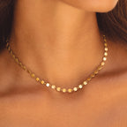 Bruce & Co Ilios – Round Disc Chain Choker, 39 cm