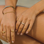 Bruce & Co Sirocco – Openwork Double Wave Band Ring
