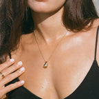 Bruce & Co Polished Teardrop Pendant Necklace, 45 cm