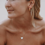 Bruce & Co Love – Mother-of-Pearl Heart Necklace, 45 cm