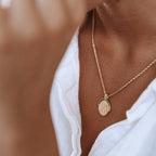 Bruce & Co Sun Coin Rope Chain Necklace, 21 mm