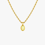 Bruce & Co Venetia – Oval Aventurine Rope Necklace