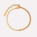 Bruce & Co Balance – Curb and Paperclip Chain Bracelet