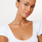 Bruce & Co Compass Zircon Pendant Necklace, 16 mm, Steel