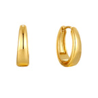 Bruce & Co Teardrop Hoop Earrings, 17.5 mm, Steel