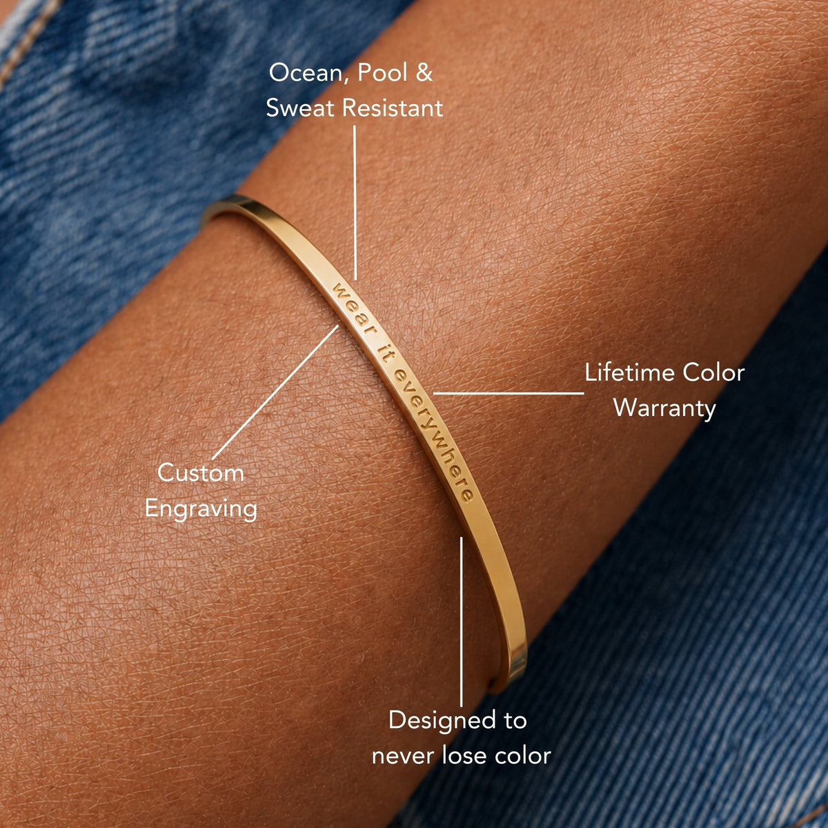 Bruce & Co Engravable Bangle