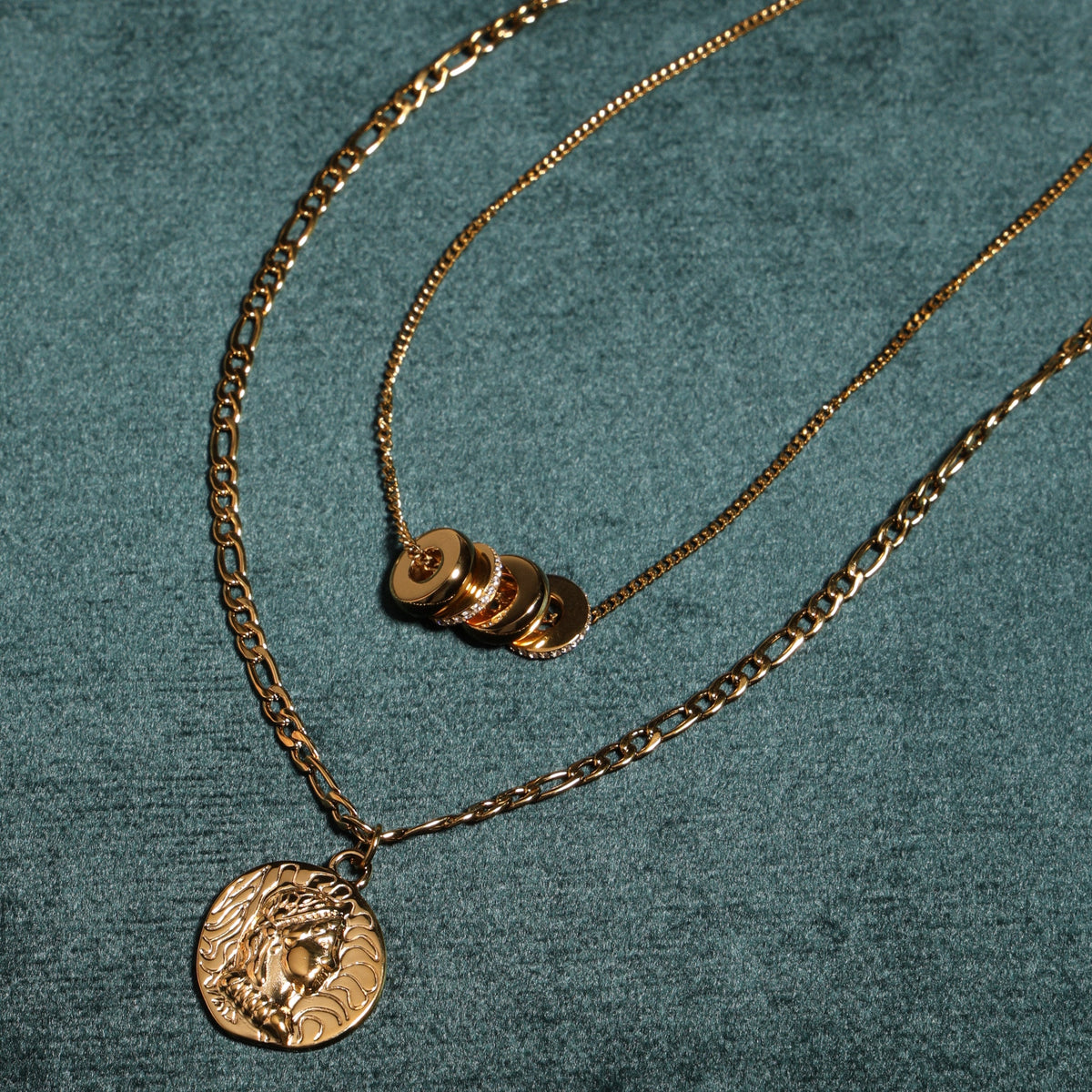 Bruce & Co Monte Carlo – Triple Ring Zircon Necklace