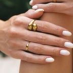 Bruce & Co Double Twist – Open Wrap Statement Ring