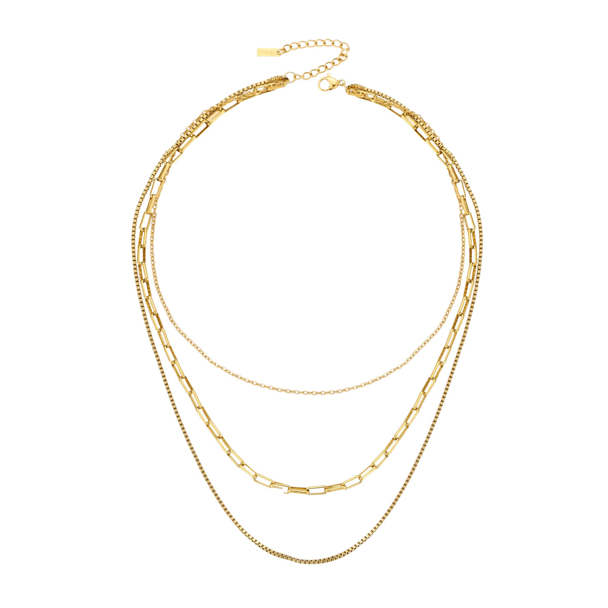Bruce & Co Saona – Triple Layer Chain Necklace