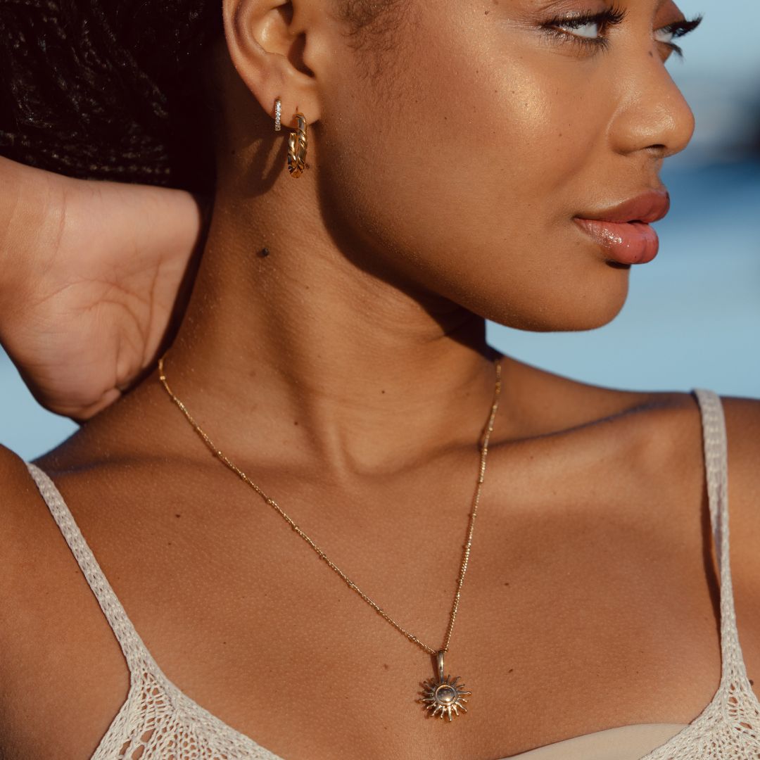 Bruce & Co Sunburst Pendant Necklace, 45 cm
