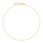 Bruce & Co White Enamel Bead Choker, 39–44 cm