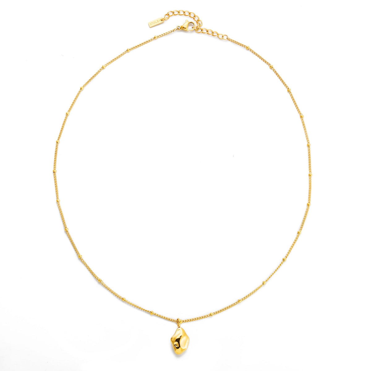 Bruce & Co Goldie – Organic Nugget Pendant Necklace