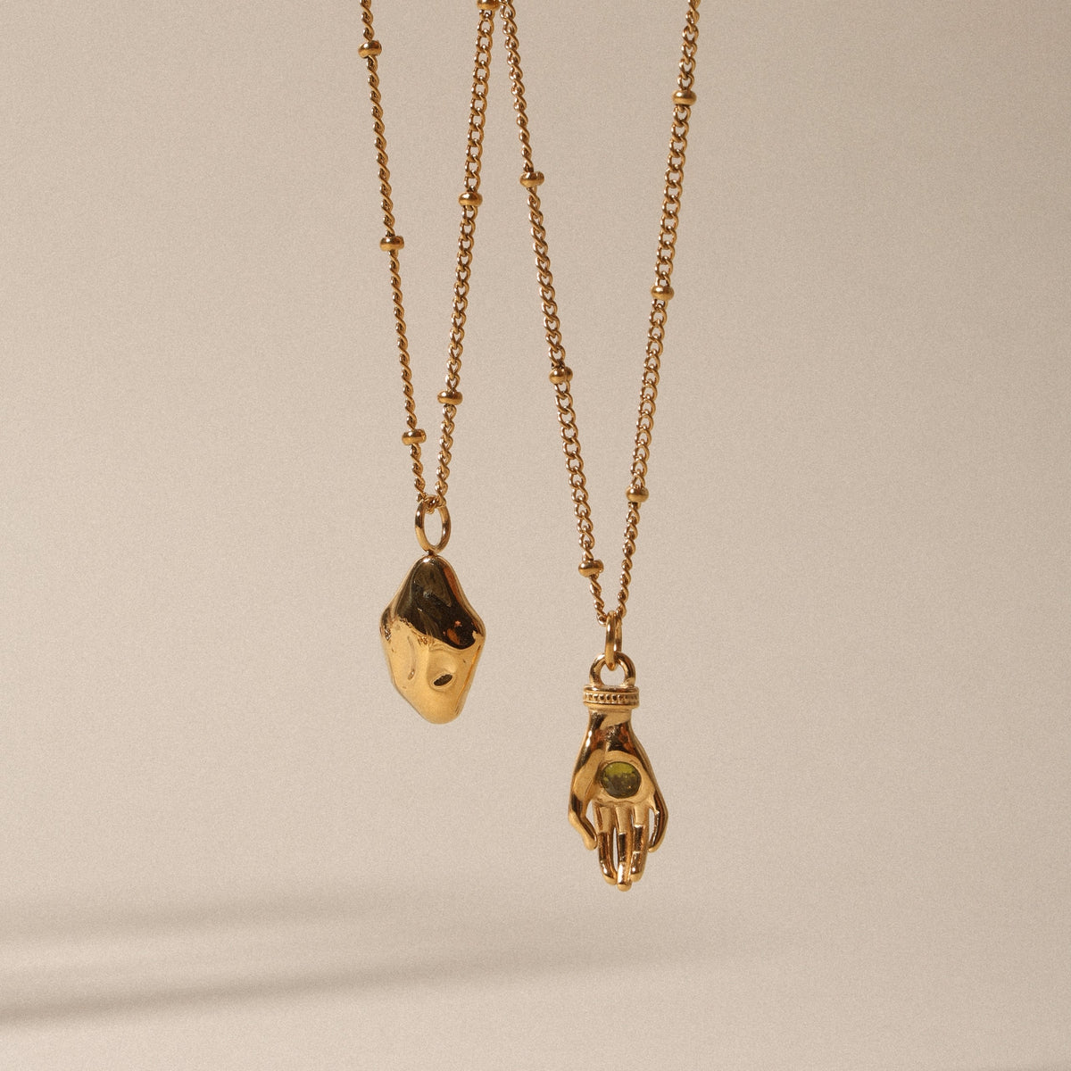 Bruce & Co Goldie – Organic Nugget Pendant Necklace